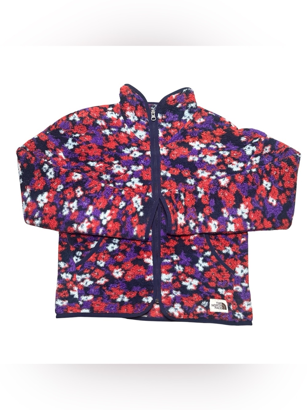 The North Face Girl's Large 14/16 Campshire Full Zip Jacket Pink Wildflower